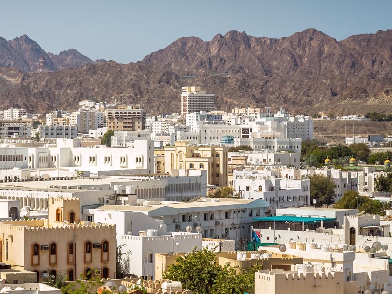Stolica Omanu Maskat - panorama